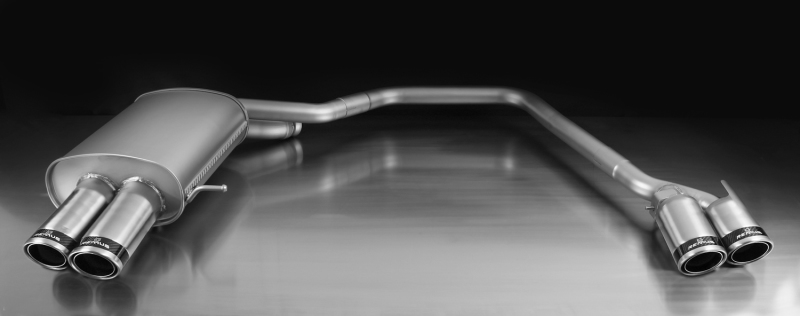 BMW 5 Series Performance Exhaust - Rear - Remus - Axle Back w/Carbon Ring Tail Pipes - `10-`27